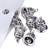 10Pcs Antique Silver Brass Christmas Bell Charms Pendants for Jewelry Making Antique Size 15x11mm KK-PH0001-02AS-2