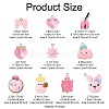 10Pcs 10 Styles Resin Pendants Sets RESI-FS0002-23-4