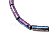 Electroplated Natural Lava Rock Beads Strands G-K388-03B-09-2