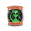 Greetings Earth-loser Alien Cartoon Enamel Pin JEWB-TAC0003-02-1