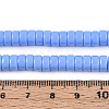 Opaque Solid Color Glass Beads Strands LS-GLAA-N026-3x6mm-08-4
