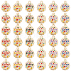   36Pcs 6 Colors Alloy Pendants ENAM-PH0002-29-1