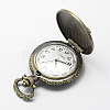 Vintage Zinc Alloy Quartz Watch Heads for Pocket Watch Pendant Necklace Making WACH-R005-06-3