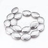 Electroplated Non-magnetic Synthetic Hematite Beads Strands G-P392-V02-1