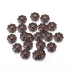 Tibetan Style Alloy Bead Caps X-TIBEB-00955-R-NR-2