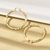 Brass Hoop Earrings LS-EJEW-B117-06E-G-2