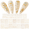 3D Bronzing Moon Sun Star Nail Art Stickers DIY-WH0449-47-1