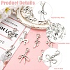 17Pcs 17 Styles Alloy Pendant Decorations HJEW-YW00533-5