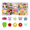 10 Style Opaque Resin Cabochons RESI-YW0001-12-1