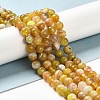 Natural Striped Agate/Banded Agate Beads Strands G-A246-8mm-01-5
