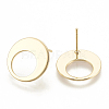 Brass Stud Earring Findings KK-N186-54G-2