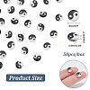  50Pcs Natural Freshwater Shell Printed Beads SHEL-NB0001-56A-2