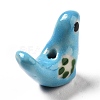 Handmade Printed Porcelain Beads PORC-F005-04F-3