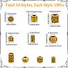 100Pcs 10 Styles Tibetan Style Zinc Alloy Beads FIND-SP0005-94-2