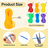 30M 6 Colors Hollow Pipe PVC Tubular Synthetic Rubber Cord RCOR-TA0001-15-4