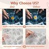 4 Sheets 11.6x8.2 Inch Stick and Stitch Embroidery Patterns DIY-WH0455-227-3