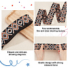 5 Yards Ethnic Style Embroidery Flat Polyester Elastic Rubber Cord/Band SRIB-FG0001-11A-4
