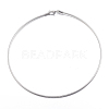 Casual Style 304 Stainless Steel Choker Necklaces STAS-O037-02P-1