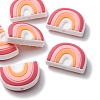 6Pcs Food Grade Eco-Friendly Silicone Focal Beads SIL-YW0001-04D-3