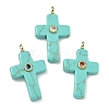 Synthetic Turquoise Pendants G-B180-01G-08-1