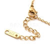 PVD Vacuum Plating 304 Stainless Steel Pendants Lariat Necklaces NJEW-G125-01-4