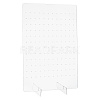 Rectangle Transparent Acrylic Slant Back Earring Display Stands EDIS-WH0029-92-1