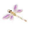 Glass Seed Beaded Dragonfly Pendants PALLOY-MZ00983-05-3