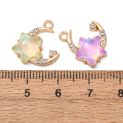 Alloy Glass Pendants FIND-K030-15G-1