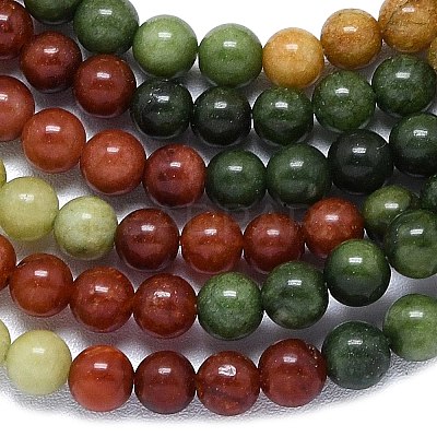 Natural Malaysia Jade Beads Strands G-B165-C07-6mm-1