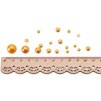 1Box ABS Plastic Imitation Pearl Dome Cabochons SACR-PH0001-32-1