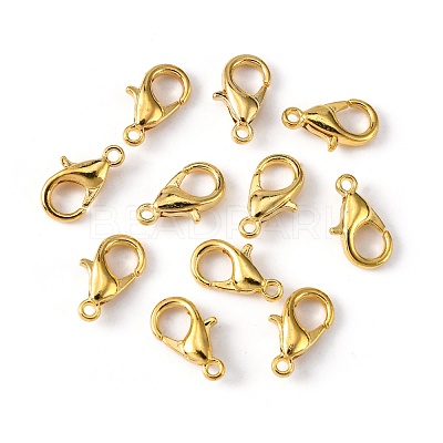 Zinc Alloy Lobster Claw Clasps E103-G-1
