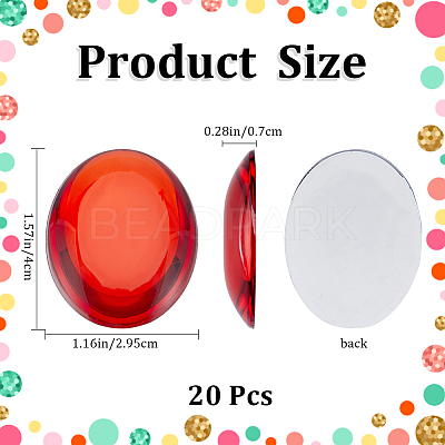 Acrylic Rhinestone Cabochons DIY-GF0009-15-1
