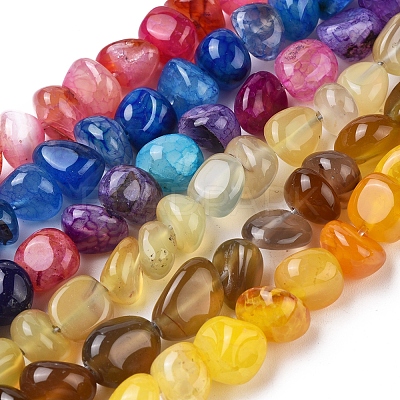 Natural Agate Beads Strands G-L560-L-1