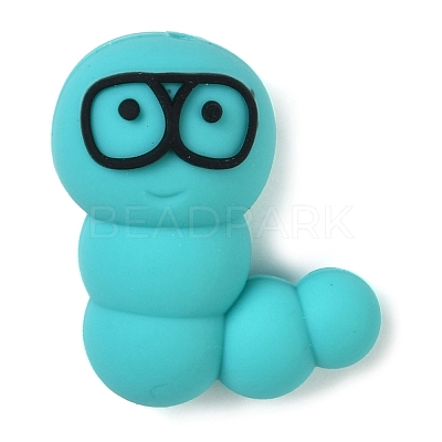 Caterpillar Food Grade Silicone Focal Beads SIL-Q030-03A-1