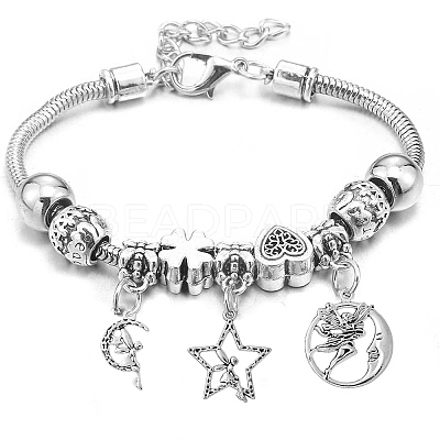 50Pcs 10 Style Tibetan Style Alloy Pendants TIBEP-CJ0003-48-1