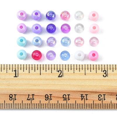 120G 24 Style Transparent & Opaque Acrylic Beads OACR-FS0001-21-1