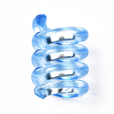 Transparent Acrylic European Beads TACR-S149-22-1