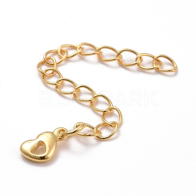 Brass Chains Extender Chains KK-Z018-10G-1