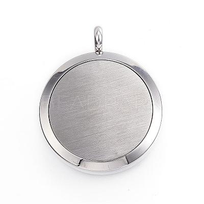316 Surgical Stainless Steel Diffuser Locket Pendants STAS-P102-065-1