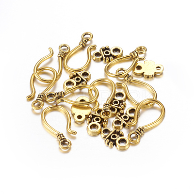 Alloy Hook Clasps X-PALLOY-2781-AG-LF-1