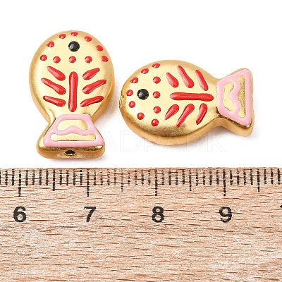 Baking Paint Glass Enamel Beads GLAA-B035-01E-1