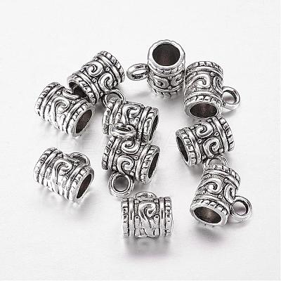 Tibetan Style Alloy Tube Bails X-LF8011Y-1