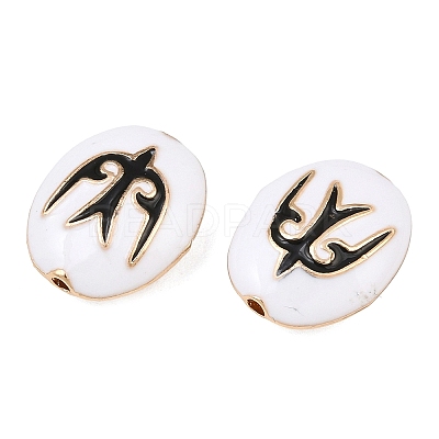 Brass Enamel Beads KK-CBA7BFE-01G-01-1