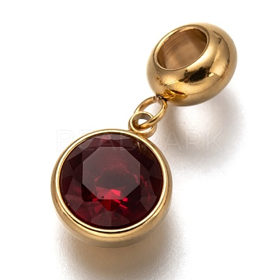 304 Stainless Steel European Dangle Charms STAS-I177-23B-1