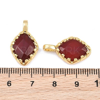Natural Carnelian(Dyed & Heated) Faceted Pendants GG-CBA110A-04G-1