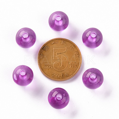 Transparent Acrylic Beads MACR-S370-A10mm-740-1