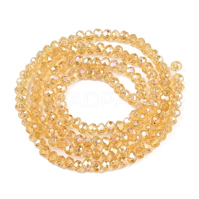 Electroplate Glass Beads Strands EGLA-A044-T2mm-B03-1