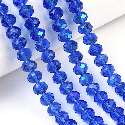 Electroplate Glass Beads Strands LS-EGLA-A034-T2mm-L26-1