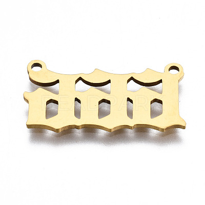 201 Stainless Steel Pendant Links STAS-S110-115G-06-1