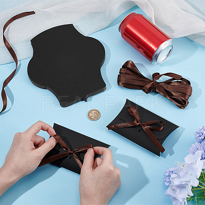 Folding Kraft Paper Pillow Boxes CON-WH0125-01A-1